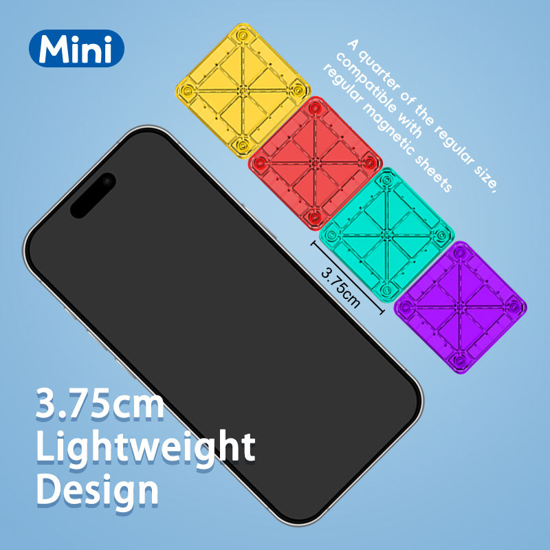 Mini Magnetic Tiles Geometry Education Set (32 PCS / 49 PCS)